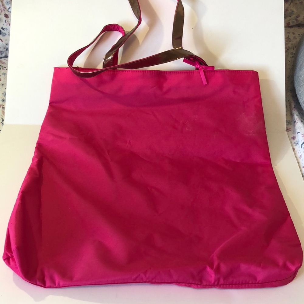 Lancôme hot pink summer/ spring light weight tote